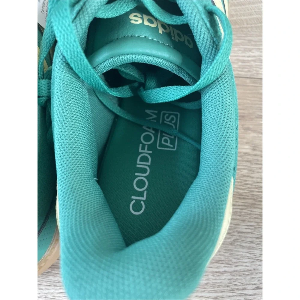 Adidas Breaknet Sleek JS5035 Sneaker Womens US 7.5 Green Yellow Sportswear Shoes